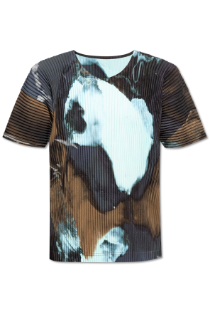 ISSEY MIYAKE MEN アートシャツ イッセイミヤケ メンISSEY MIYAKE MEN グラフィックプリントシワ